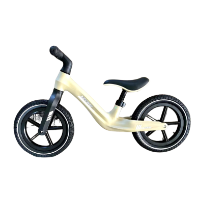 Lightweight Balance Bike Beige (pneumatic tires)
