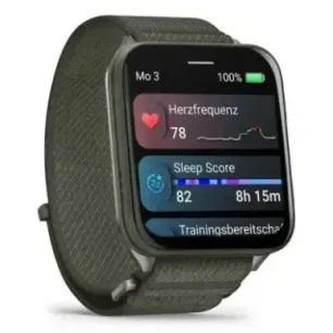 Garmin Venu X1 5.08 cm (2") AMOLED Digital 448 x 486 pixels Touchscreen Grey Wi-Fi GPS (satellite)