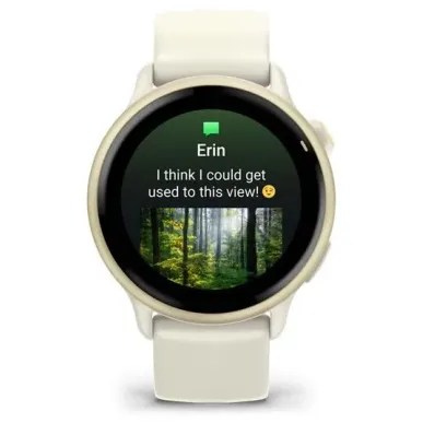 Garmin vívoactive 6 3.05 cm (1.2") AMOLED 42 mm Digital 390 x 390 pixels Touchscreen White Wi-Fi GPS (satellite)