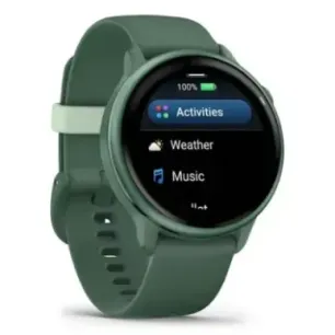 Garmin vívoactive 6 3.05 cm (1.2") AMOLED 42 mm Digital 390 x 390 pixels Touchscreen Green Wi-Fi GPS (satellite)
