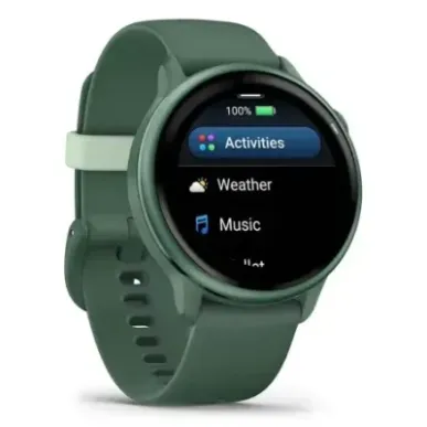 Garmin vívoactive 6 3.05 cm (1.2") AMOLED 42 mm Digital 390 x 390 pixels Touchscreen Green Wi-Fi GPS (satellite)