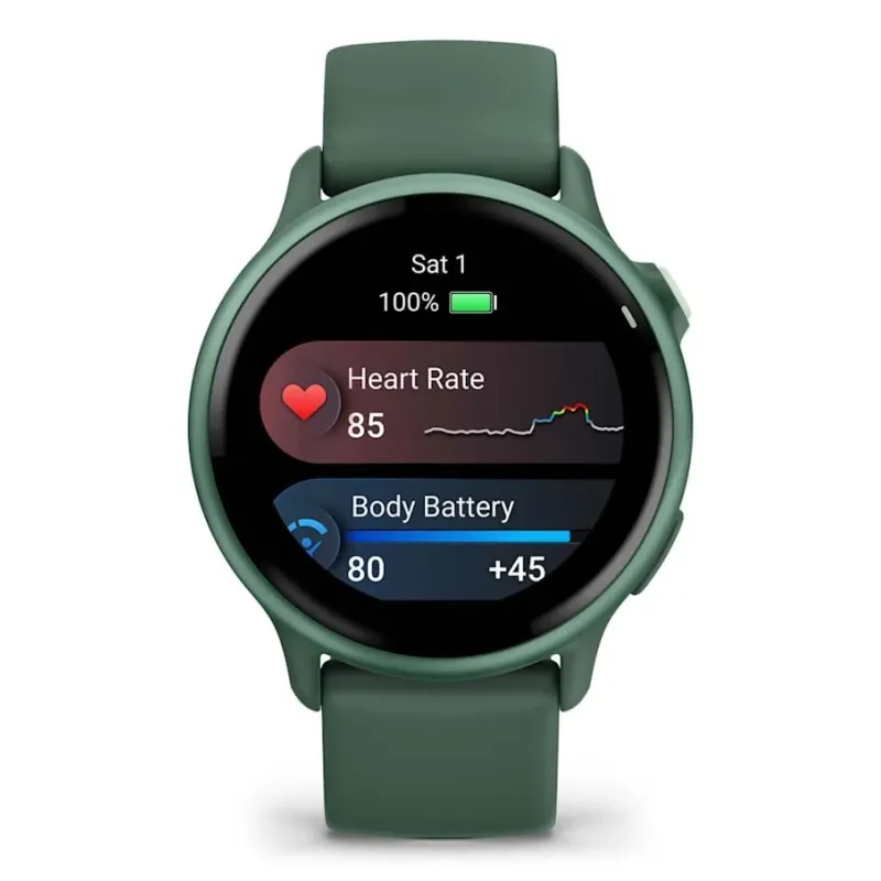 Garmin vívoactive 6 3.05 cm (1.2") AMOLED 42 mm Digital 390 x 390 pixels Touchscreen Green Wi-Fi GPS (satellite)