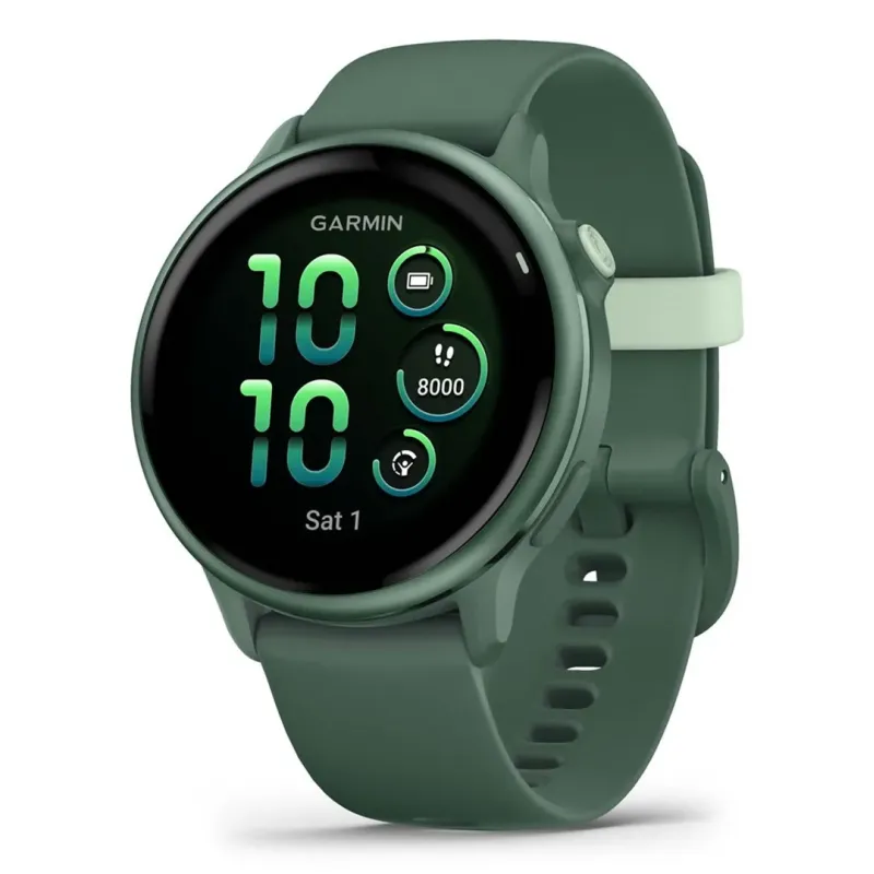 Garmin vívoactive 6 3.05 cm (1.2") AMOLED 42 mm Digital 390 x 390 pixels Touchscreen Green Wi-Fi GPS (satellite)