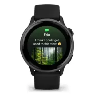 Garmin vívoactive 6 3.05 cm (1.2") AMOLED 42 mm Digital 390 x 390 pixels Touchscreen Black Wi-Fi GPS (satellite)