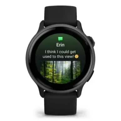 Garmin vívoactive 6 3.05 cm (1.2") AMOLED 42 mm Digital 390 x 390 pixels Touchscreen Black Wi-Fi GPS (satellite)
