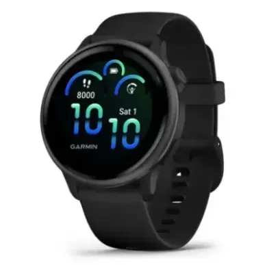 Garmin vívoactive 6 3.05 cm (1.2") AMOLED 42 mm Digital 390 x 390 pixels Touchscreen Black Wi-Fi GPS (satellite)