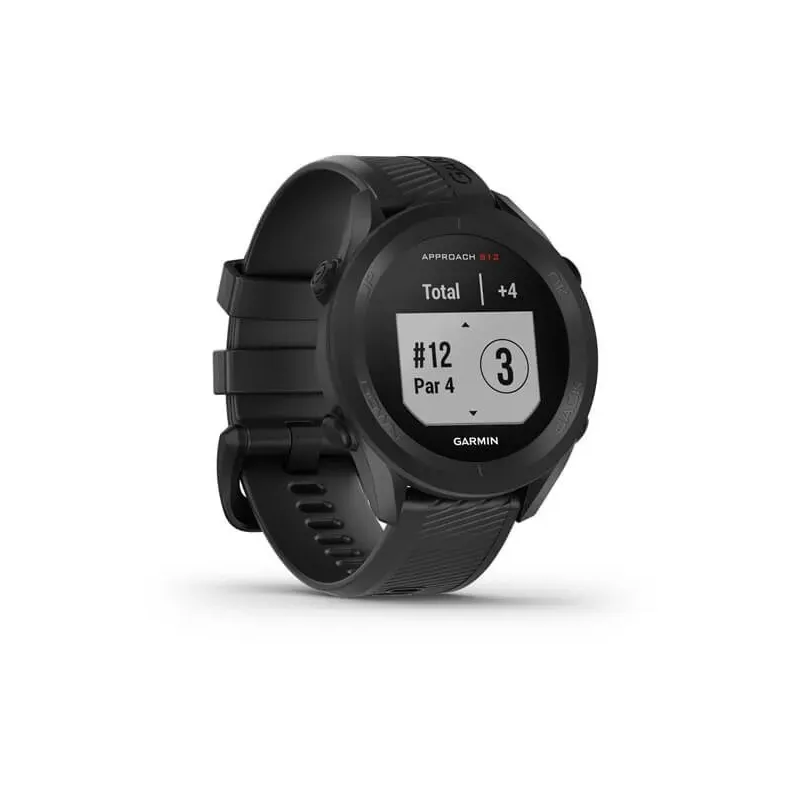 Garmin Approach S12 MIP 43 mm Digital 175 x 175 pixels Touchscreen Black GPS (satellite)