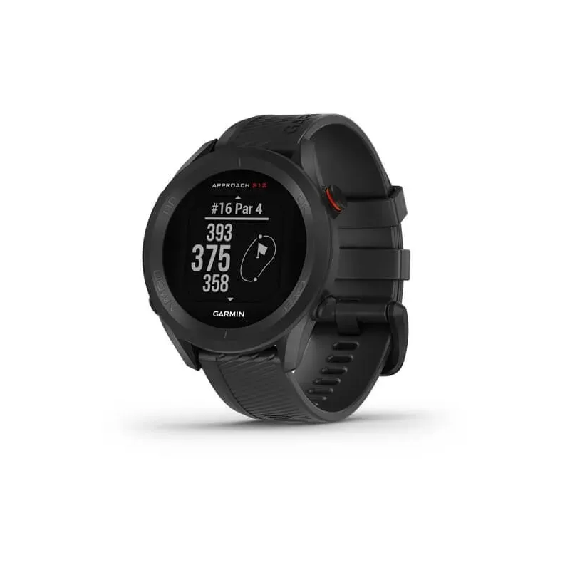 Garmin Approach S12 MIP 43 mm Digital 175 x 175 pixels Touchscreen Black GPS (satellite)
