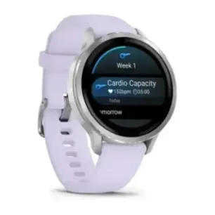 Garmin Venu 4 3.05 cm (1.2") AMOLED 41 mm Digital 390 x 390 pixels Touchscreen Silver Wi-Fi GPS (satellite)