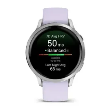 Garmin Venu 4 3.05 cm (1.2") AMOLED 41 mm Digital 390 x 390 pixels Touchscreen Silver Wi-Fi GPS (satellite)