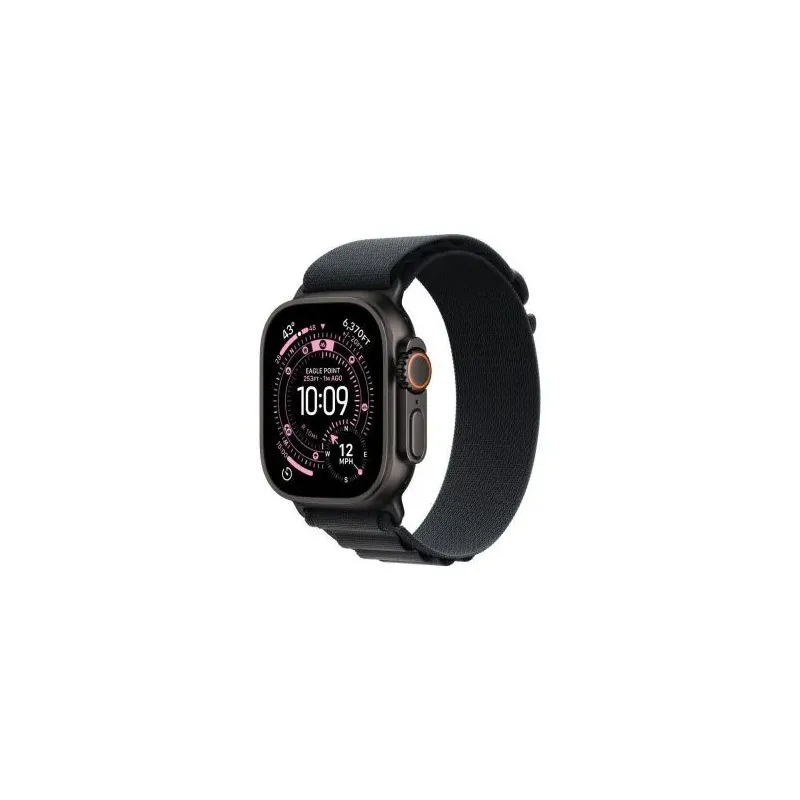 Apple Watch Ultra 3 (2025) GPS + Cellular 5G 49mm Black Titanium Case with Black Alpine Loop Medium EU MF0V4