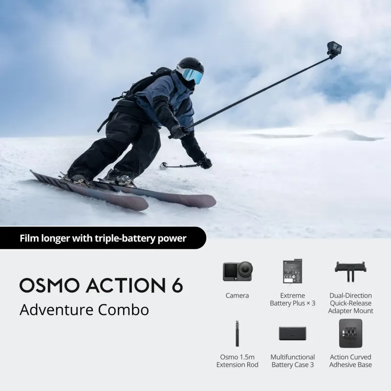 CAMERA OSMO ACTION 6 ADVENTURE/COMBO CP.OS.00000506 DJI