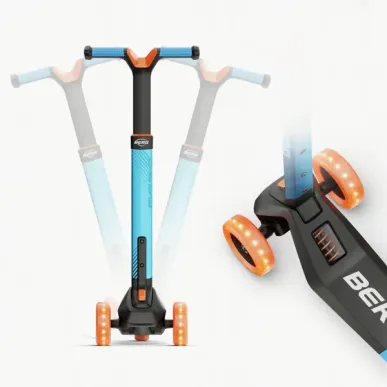 BERG Nexo LED Scooter – Kids 3-Wheel Scooter with LED Front Wheels
