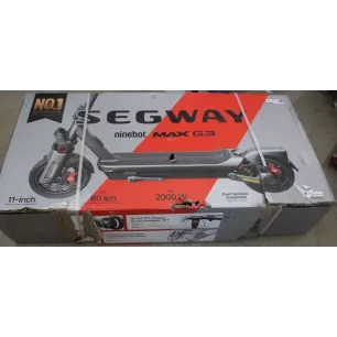 SALE OUT. Ninebot by Segway eKickScooter MAX G3 E Segway MAX G3 E eKickScooter 2000 W Up to 25 km/h 11 " |