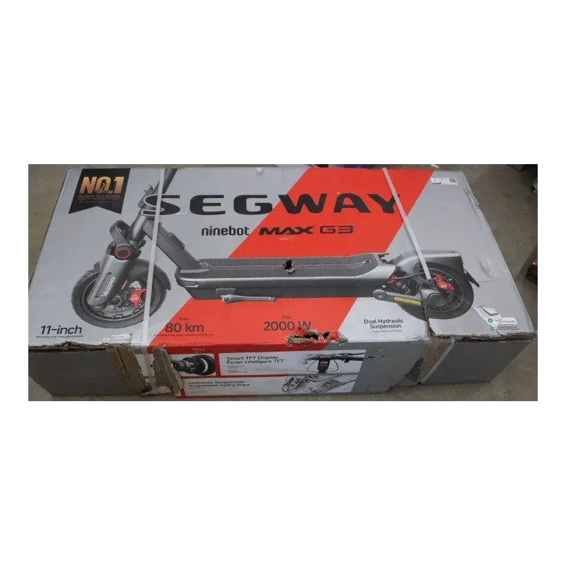 SALE OUT. Ninebot by Segway eKickScooter MAX G3 E Segway MAX G3 E eKickScooter 2000 W Up to 25 km/h 11 " |