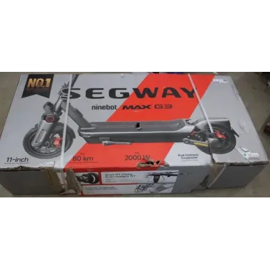 SALE OUT. Ninebot by Segway eKickScooter MAX G3 E Segway MAX G3 E eKickScooter 2000 W Up to 25 km/h 11 " |