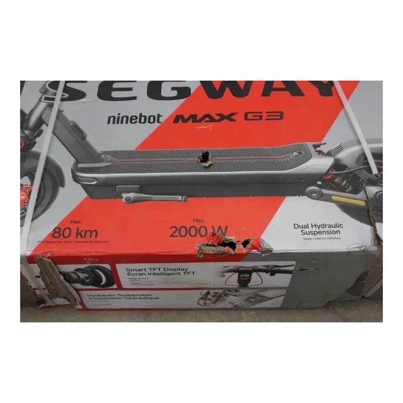 SALE OUT. Ninebot by Segway eKickScooter MAX G3 E Segway MAX G3 E eKickScooter 2000 W Up to 25 km/h 11 " |