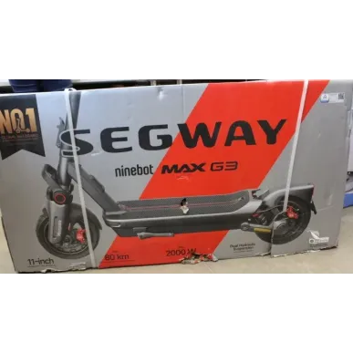 SALE OUT. Ninebot by Segway eKickScooter MAX G3 E Segway MAX G3 E eKickScooter 2000 W Up to 25 km/h 11 " |