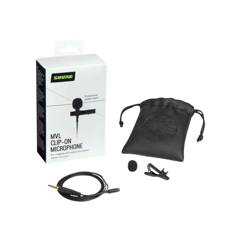 Shure MVL Lavalier Microphone for Smartphone or Tablet Shure