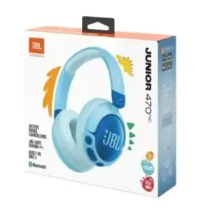 JBL JR470NC Bluetooth Wireless On-Ear Headphones for Kids Blue EU