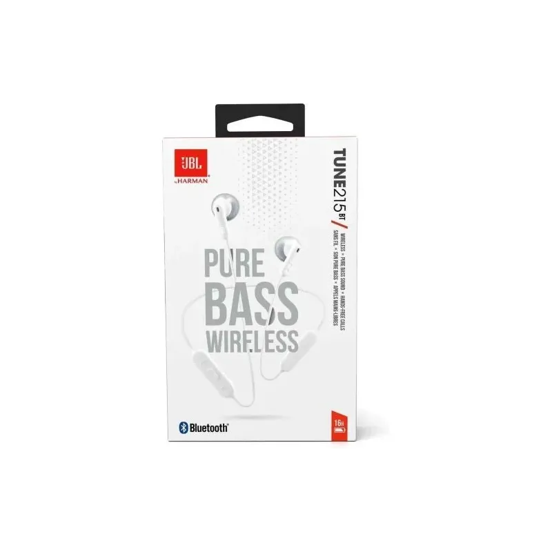 JBL Tune 215 Bluetooth In-Ear Wireless Headphones White EU