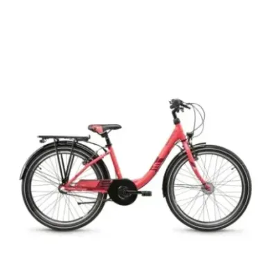 Children's bicycle S´COOL Wave Steel LTD, 24" coral/red
