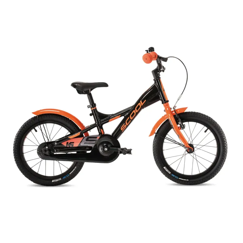 Children's bicycle S´COOL XXlite, 16" black-orange