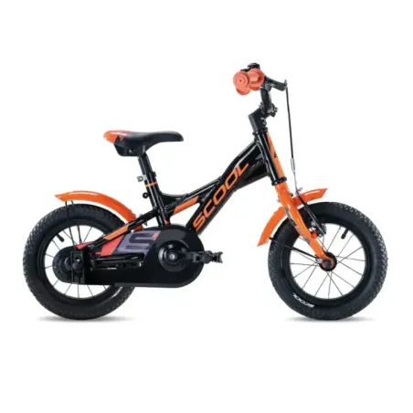 Children's bicycle S'Cool XXlite, 12" black-orange