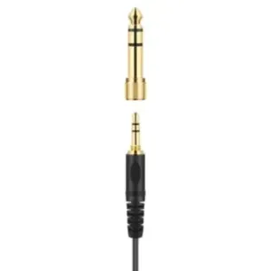 Sennheiser HD 25 PLUS - Słuchawki profesjonalne, zamknięte, przewód prosty i spiralny, dodatkowe poduszki welurowe,