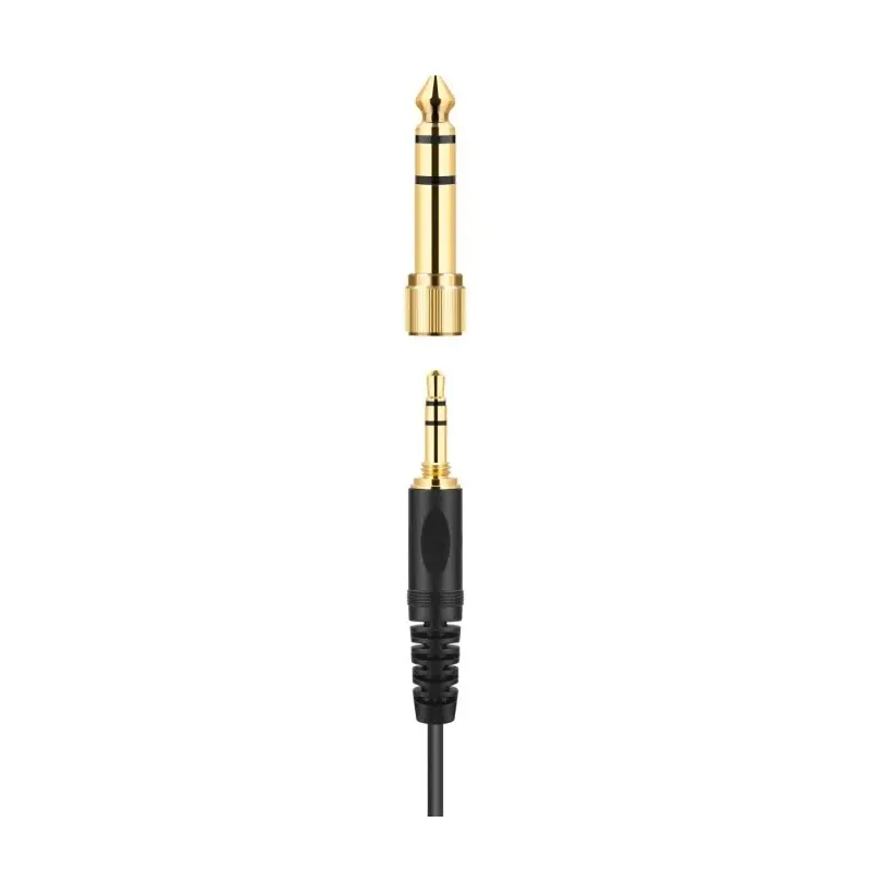 Sennheiser HD 25 PLUS - Słuchawki profesjonalne, zamknięte, przewód prosty i spiralny, dodatkowe poduszki welurowe,