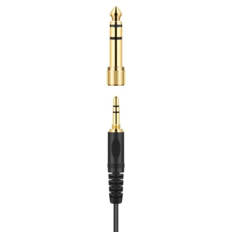 Sennheiser HD 25 PLUS - Słuchawki profesjonalne, zamknięte, przewód prosty i spiralny, dodatkowe poduszki welurowe,