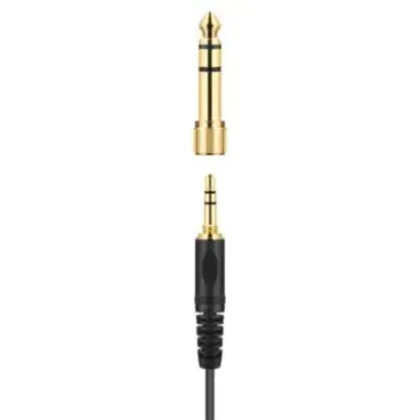 Sennheiser HD 25 PLUS - Słuchawki profesjonalne, zamknięte, przewód prosty i spiralny, dodatkowe poduszki welurowe,