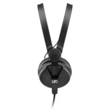 Sennheiser HD 25 PLUS - Słuchawki profesjonalne, zamknięte, przewód prosty i spiralny, dodatkowe poduszki welurowe,