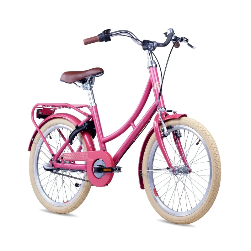 Children's bicycle S'COOL chiX Classic, 20" Berry/Beige