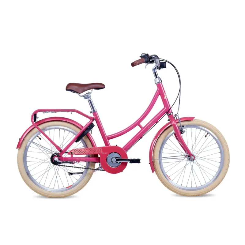 Children's bicycle S'COOL chiX Classic, 20" Berry/Beige