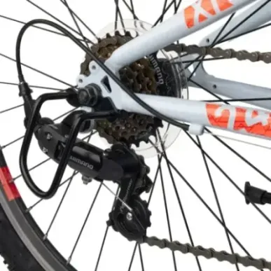 Children's bicycle S'COOL Xroc, 24" Sky Grey/Neon Orange