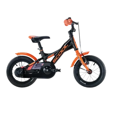 Children's bicycle S'Cool XXlite, 12" black-orange