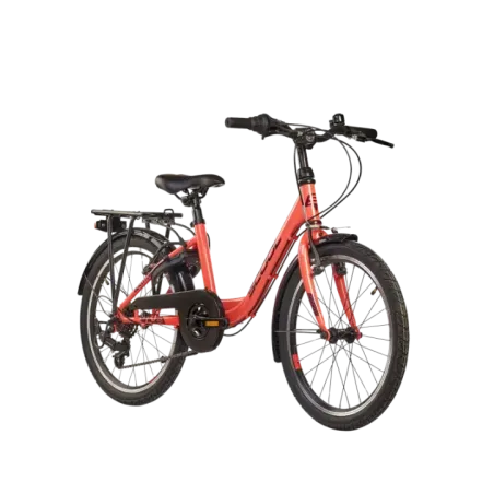 Children's bicycle S'COOL chiX, 20" Coral/Dark Red