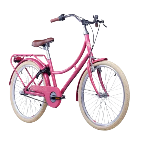 Children's bicycle S'COOL chiX Classic, 24" Berry/Beige