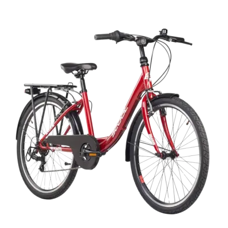 Children's bicycle S'COOL chiX, 24" Red/White