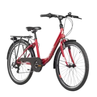 Children's bicycle S'COOL chiX, 24" Red/White