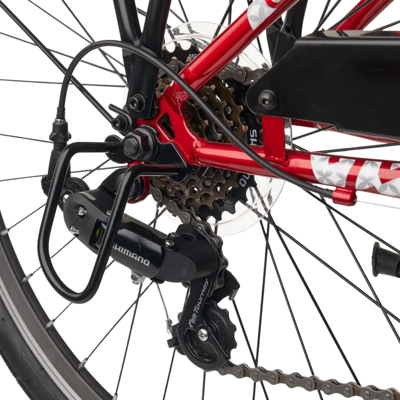 Children's bicycle S'COOL chiX, 24" Red/White