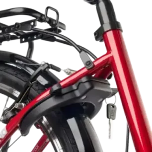 Children's bicycle S'COOL chiX, 24" Red/White