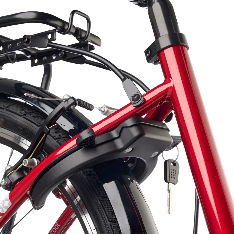 Children's bicycle S'COOL chiX, 24" Red/White