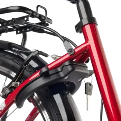 Children's bicycle S'COOL chiX, 24" Red/White