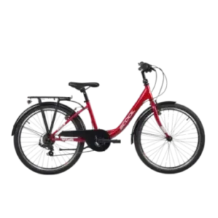 Children's bicycle S'COOL chiX, 24" Red/White