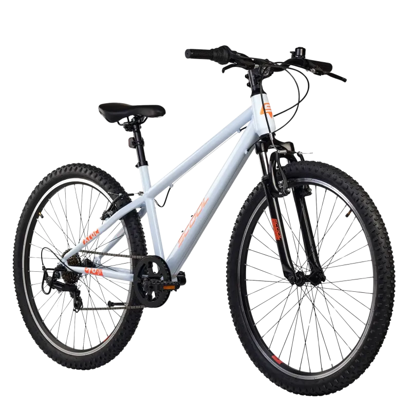 Youth bicycle S'COOL Xroc, 26" Sky Grey/Neon Orange