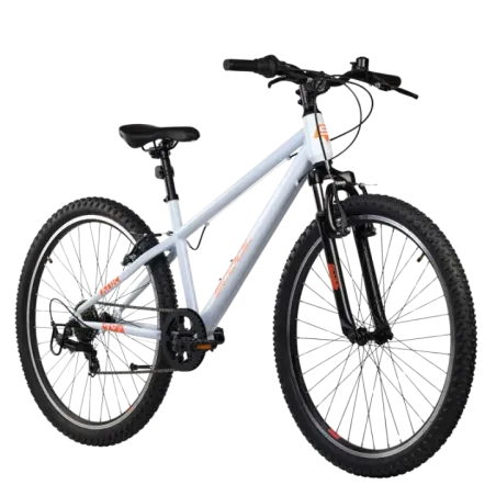 Youth bicycle S'COOL Xroc, 26" Sky Grey/Neon Orange