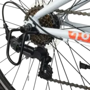 Youth bicycle S'COOL Xroc, 26" Sky Grey/Neon Orange