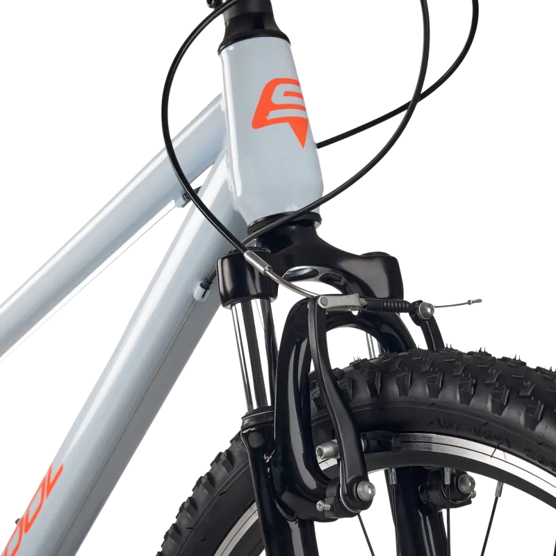 Youth bicycle S'COOL Xroc, 26" Sky Grey/Neon Orange